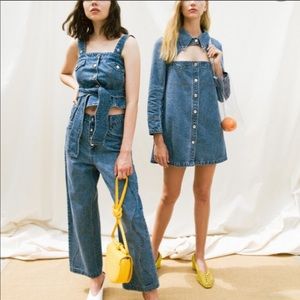 UO / House of Sunny 🌻 Crescent Denim Dress